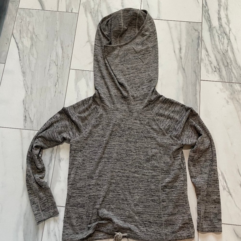 Athleta Gray Turtleneck Hoodie